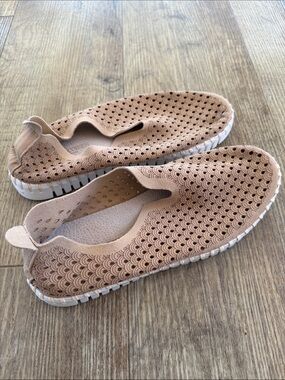 Ilse Jacobsen Tan Slip-On Sneakers